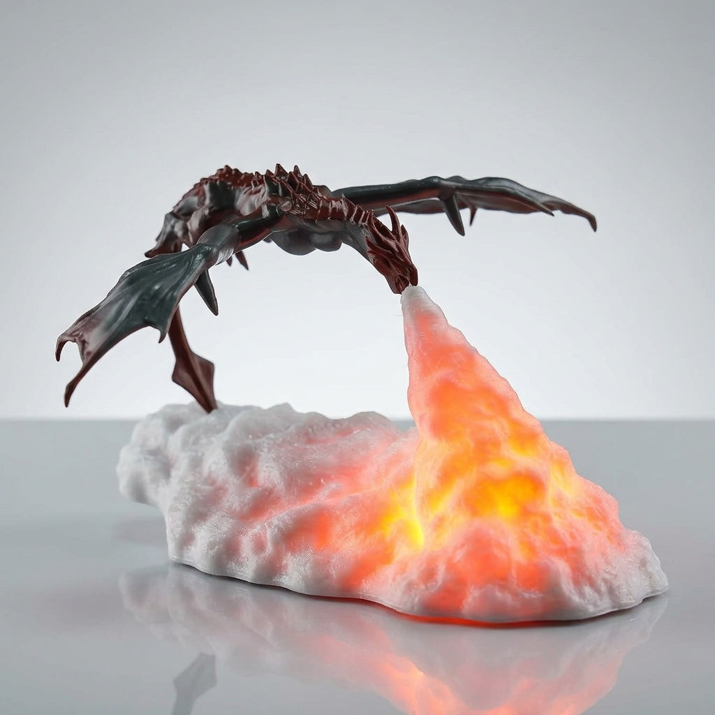 Fire Dragon 3D Night Light with LED Glow